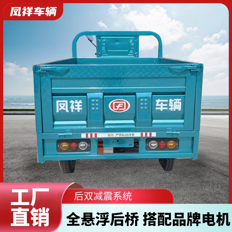 Fengxiang 国家標準電動三輪車重量王家庭用貨物運搬建設現場露店エンジニアリングダンプ電気自動車|undefined