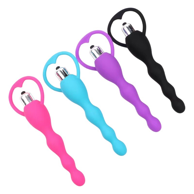 電動後庭のビーズマッサージ器g点肛門プラグ振動棒自慰器具大人の趣味用品