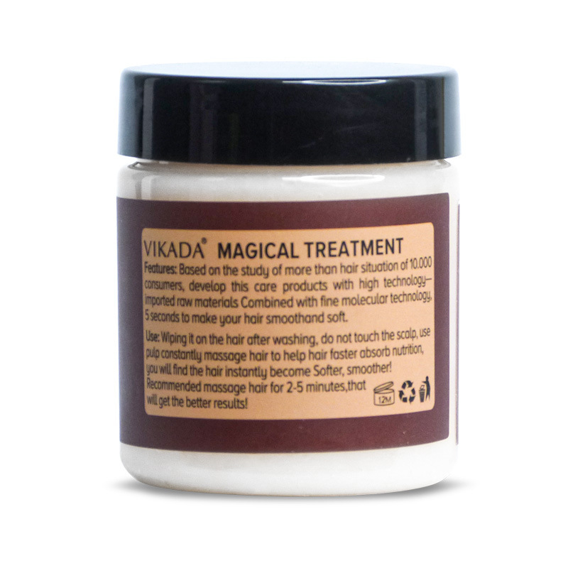 VIKADA Humectante Profundo acondicionador suave para el cabello sin vapor rehidratación reparación de la pellizca nutriente crema para el cabello