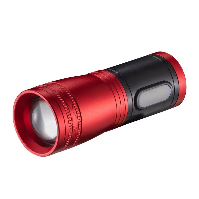 F18 lámpara de pesca de noche luz azul carga luz de pesca 20W zoom luz púrpura cuatro fuente de luz linterna de pesca