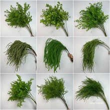 创垚婚庆仿真绿植花材吊顶花婚礼插花花艺芦荀草绢花绿叶假花布置