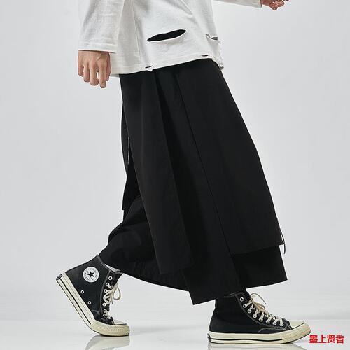Foreign trade Amazon  Japanese new style fashionable men's casual loose large size quarter pants long leg pants