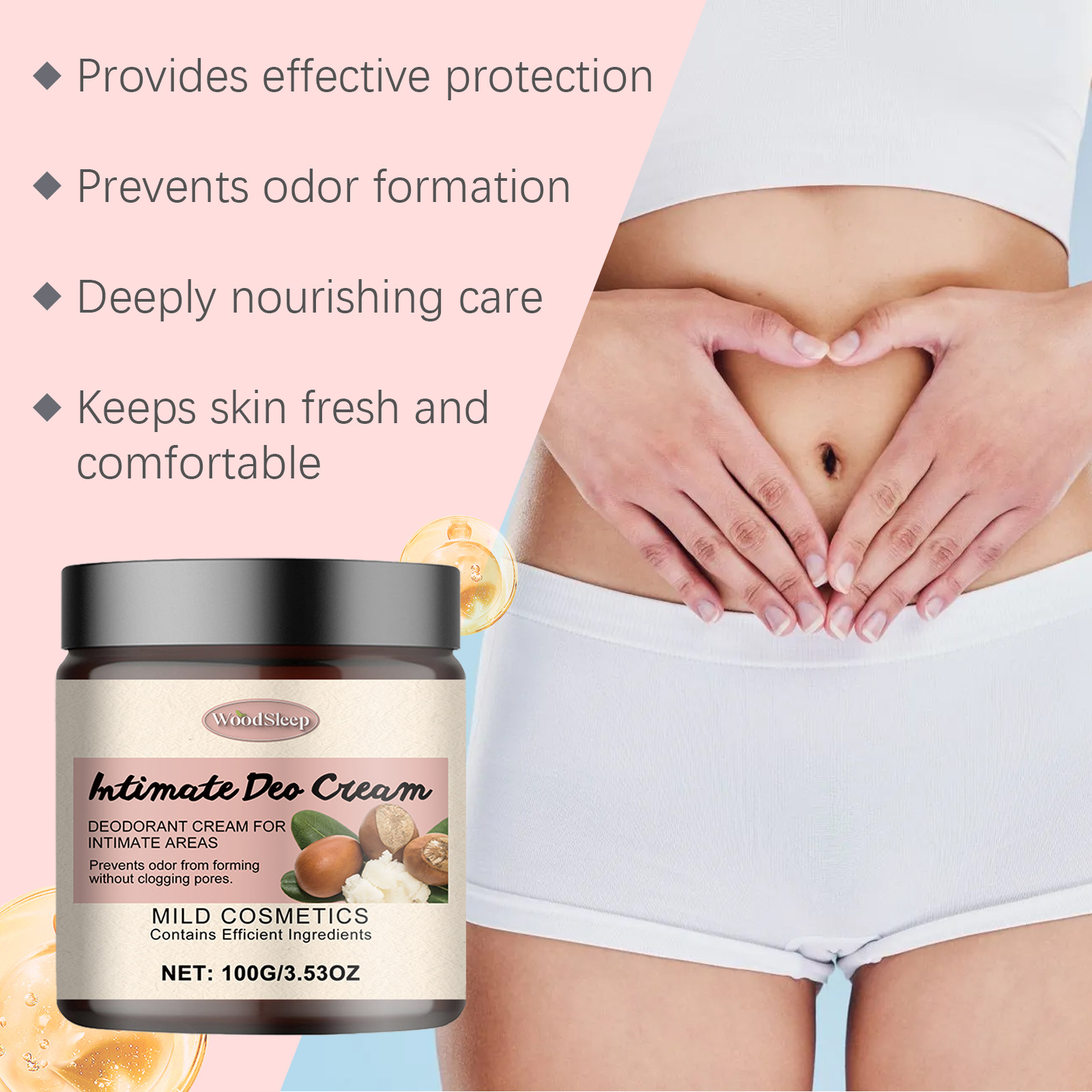 2024 beliebte Sheabutter Körperpflegecreme ist sanft, erfrischend, weich, angenehm und feuchtigkeitsspendend für Frauen_voghion.com