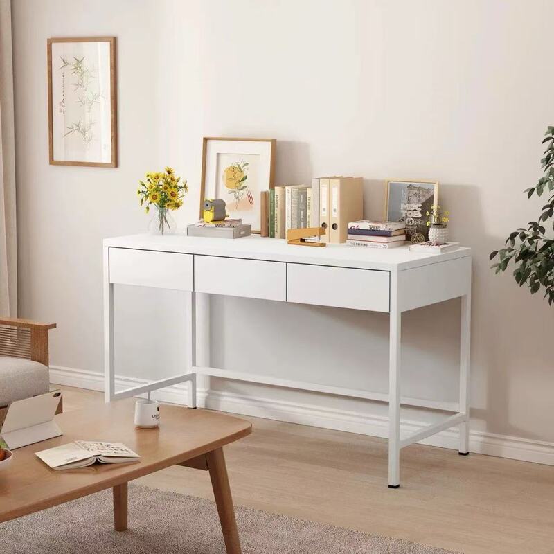 Steel Desk for Children, Eco-Friendly Home Study Desk, Bedroom Rental Office Computer Desk, Writing Desk, Simple Table