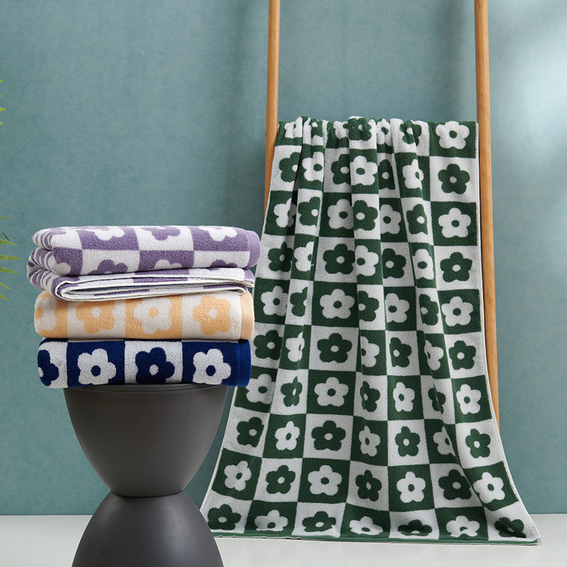 Manufacturer Wholesale Pure Cotton Flower Bath Towel for Home Bathing Quick-Drying Soft Absorbent Water-Resistant Cartoon Flower Bath Towel Manufacturer Wholesale Pure Cotton Flower Bath Towel for Home Bathing Quick-Drying Soft Absorbent Water-Resistant Cartoon Flower Bath Towel