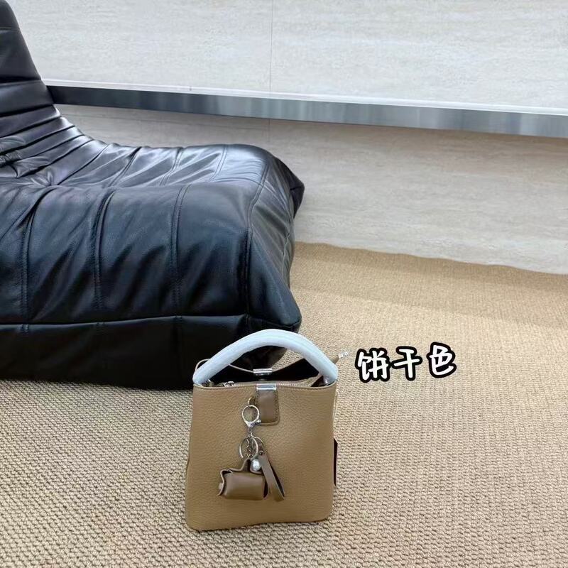 轻奢水桶包手提包高级感复古简约单肩上班通勤气质百搭双面斜挎包|undefined