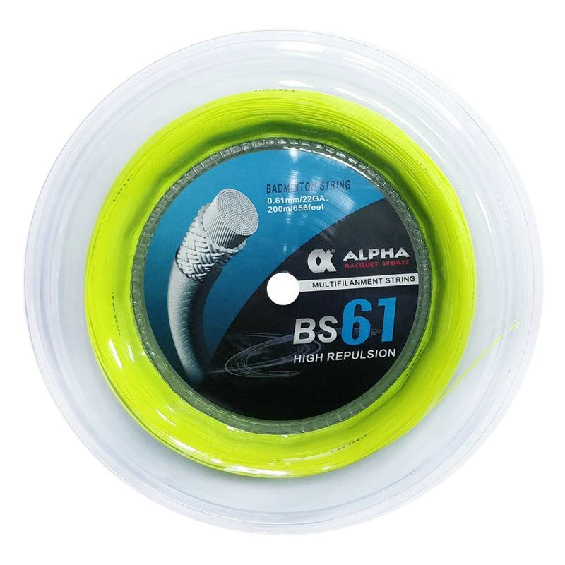 ALPHA BS61 Сила Отскок Вспышка Конкурентная линия Ракетка для бадминтона Линия перьев 200 м Большая пластина