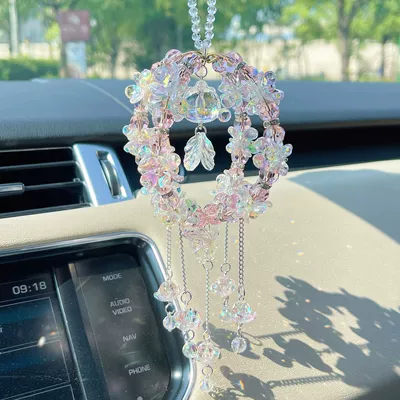Cute Little Fish 3D Rotating Car hanging - pink