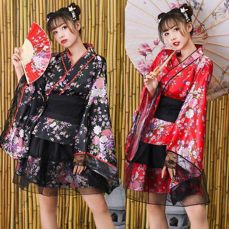 Japanese Cosplay Anime Costume Japanese Cute Girl Style Improved Performance Outfit Fireworks Festival Japanese Kimono