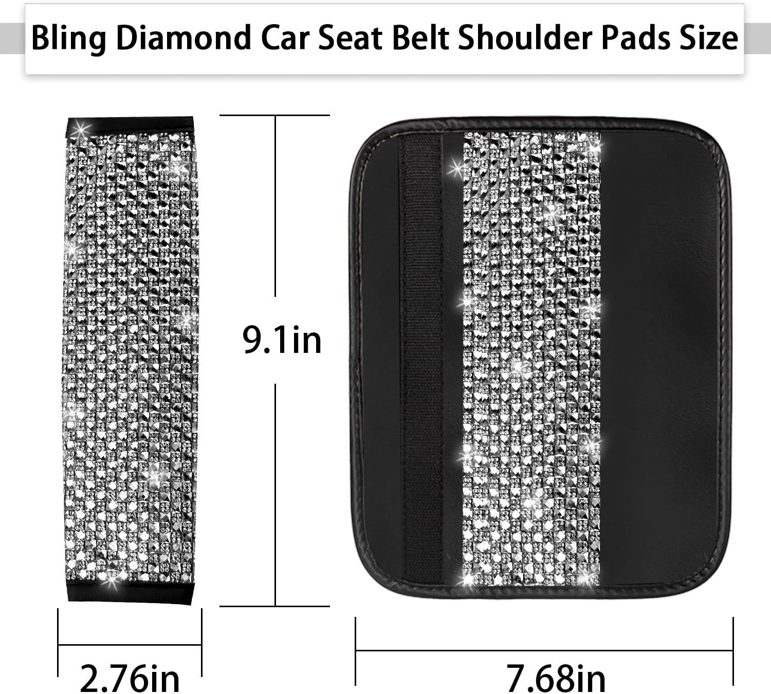 Car diamond steering wheel cover Amazon foreign trade car handle cover rhinestone with drill four seasons universal handle cover wholesale