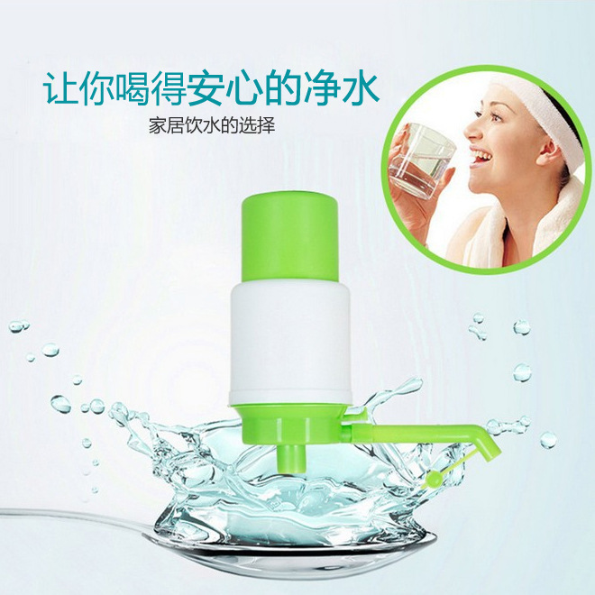 Green and White Purified Water Manual Pressure Pump, Hand-Powered Bucket Water Pressure Pump, Mineral Water Siphon Wholesale and Distribution