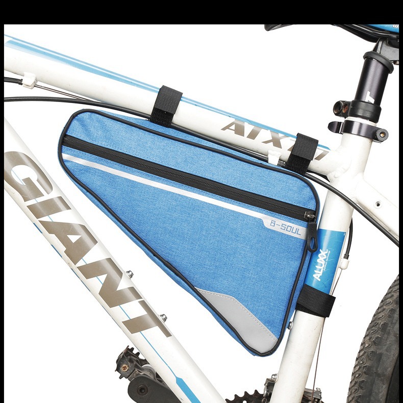 Bicycle bag bicycle triangle bag front beam bag waterproof upper tube saddle bag mountain bike road bike riding large capacity