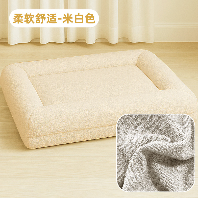Cama rectangular personalizada para mascotas 2025, sofá cama para perros, colchoneta para mascotas image 39