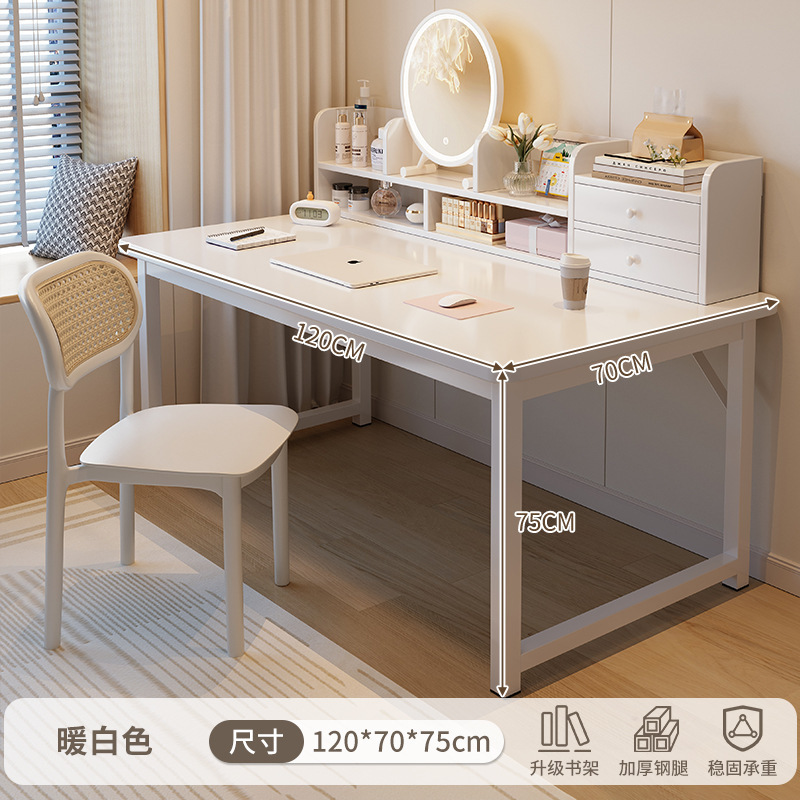 Comodador escritorio de computadora en un dormitorio moderno y minimalista 2025 nuevo estudio estudiantil 2 en 1 escritorio multifuncional