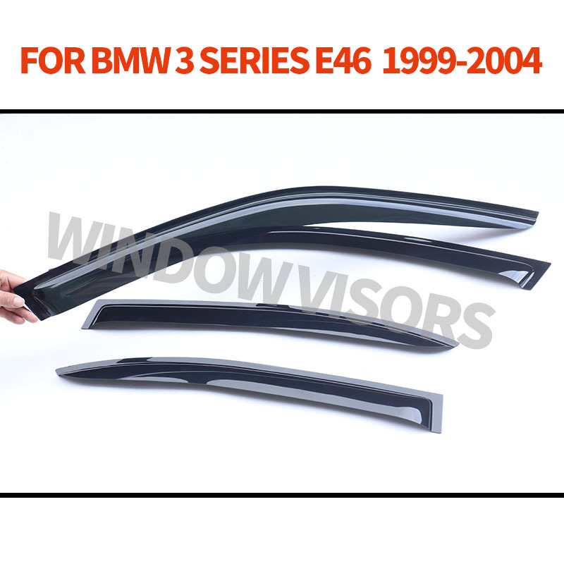 Suitable for BMW 3 Series standard wheelbase exterior-mounted rain visors BMW 3 series E46 Window visor