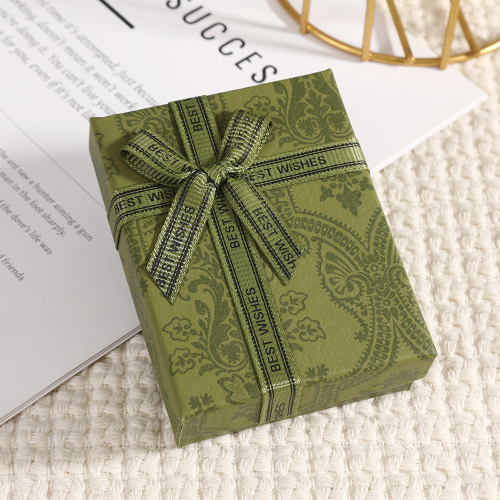 Tempestad francesa retro arco decoración caja de regalo heaven cubierta collar pulsera joyas caja de embalaje caja de joyas