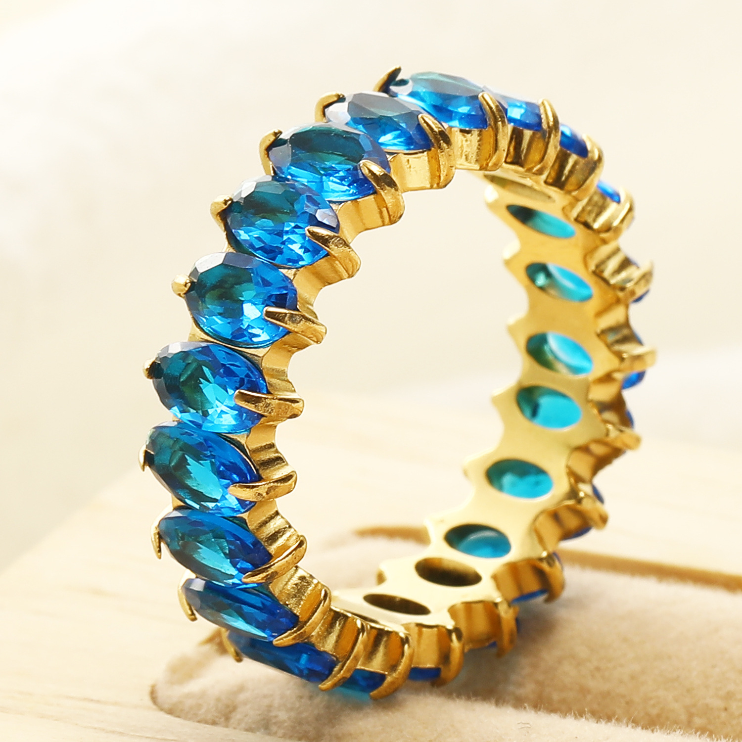 6g Weight Real Gold Plated Plating Material Rings Classification 10, 6, 8 Ring Size 1 Piece Quantity Holiday, Daily Occasion 304 Stainless Steel Material Geometric Pattern Women's Gender Elegant Style Waterproof Non Tarnish, Plating Craft Real Gold Plated Geometric 304 Stainless Steel Elegant Waterproof Non Tarnish Rings 9