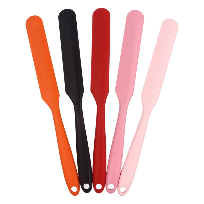 Espátula de crema integrada de silicona de tamaño pequeño espátula de mermelada en forma de cuchillo pequeño herramienta para hornear espátula de pastel