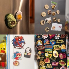 韓國ins可愛動物冰箱貼小狗小貓磁貼網紅貝殼裝飾吸鐵石小熊創意