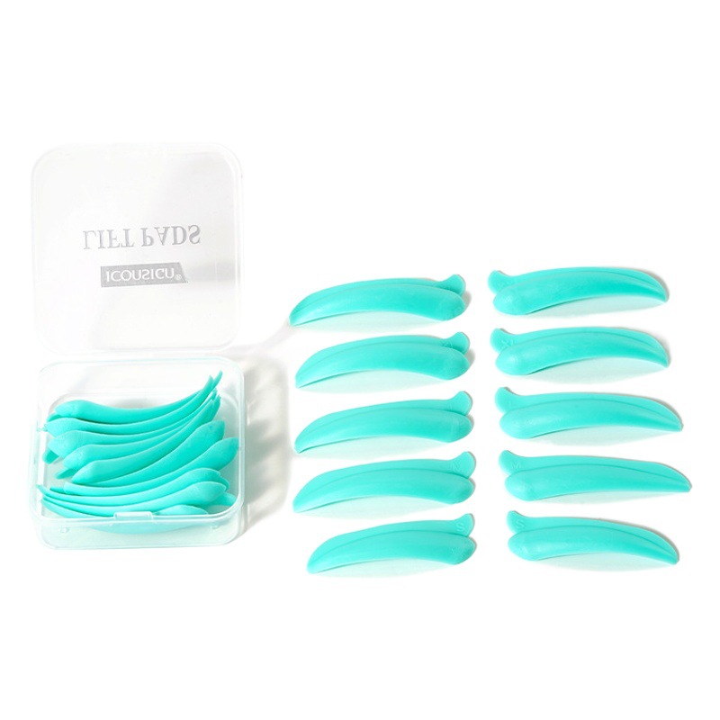 Nueva pestaña transfronteriza perm girasol borde parche color multicolor natural curling silicona Junta pestañas perm herramienta auxiliar