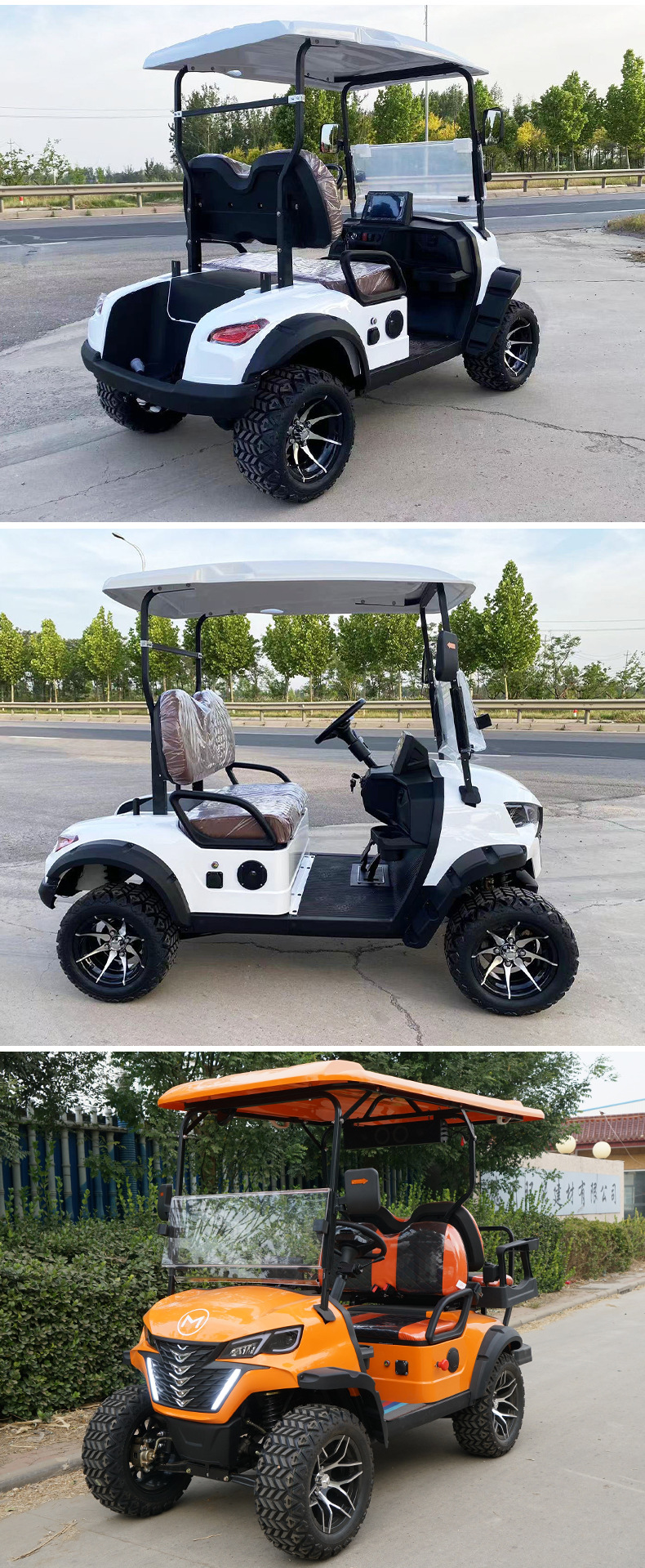 Golf Carts for Export: 6-Seater, 8-Seater Tourist Sightseeing Carts for Golf Courses and Hotels, Electric Golf Carts