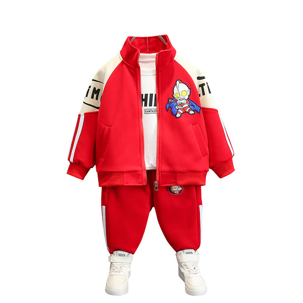 Demi-season children's set for boys with zipper
