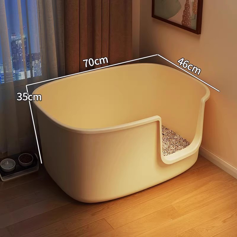 [빅맥-망고옐로우] 70*46*35cm 고양이 배변 국자 포함