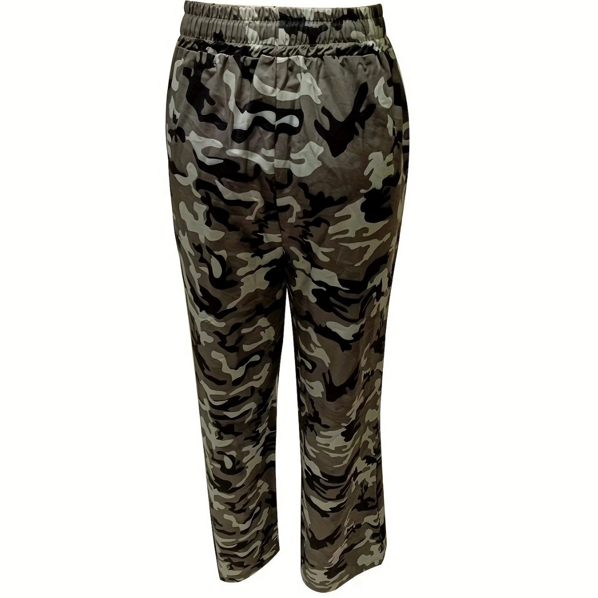 2024 модные камуфляжные брюки внешней торговли, новые эластичные повседневные брюки на шнуровке с высокой талией для похудения