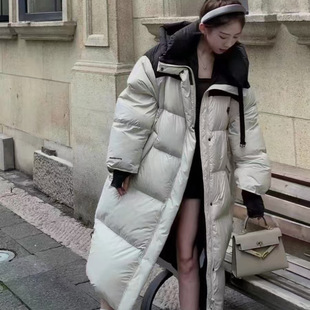 Korean-style Straight Cotton-padded Jacket Cotton-padded Jacket Loose Zipper Thickened Warm Women's Hooded regular Cotton-padded Jacket Fashion