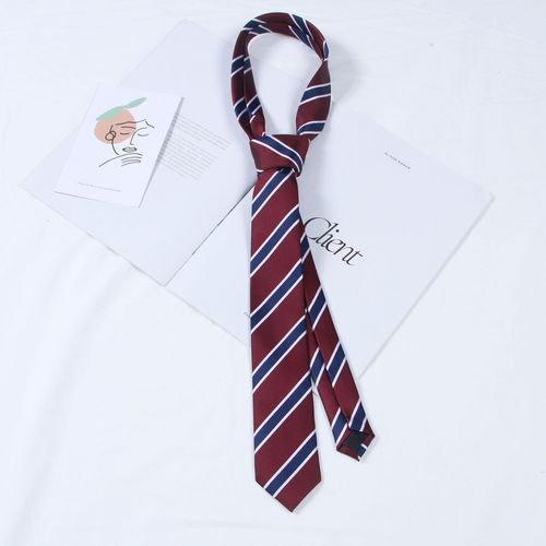 JK uniform tie lapel pin, handmade tie lazy Japanese Korean style unisex tie school uniform accessory tie