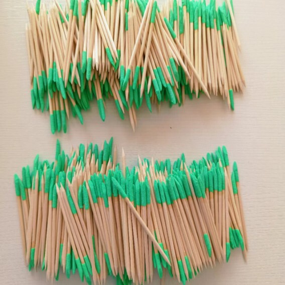 Colorful Frosted Orange Wood Sticks Can Be Hot Stamped with Logo. Factory Direct Sales Colorfulful Manicure Sticks, Manicure Picks, Nail Sets