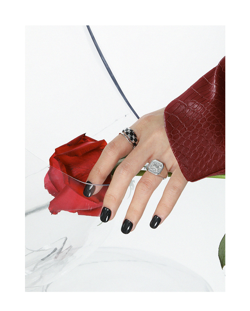 Fashion Geometric Sterling Silver Irregular Plating Open Ring 1 Piece