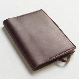 Japanese-Style Full Leather Travel Notebook, Retro Diary, Genuine Leather Notebook, Hand Ledger, Flap Pocket Pants Notebook, Diary Leather Cover