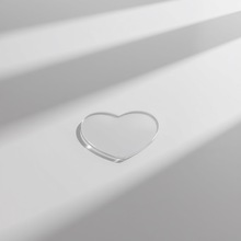 亚克力板透明奶油胶底座diy手机支架底托材料圆盘爱心小云朵方片2