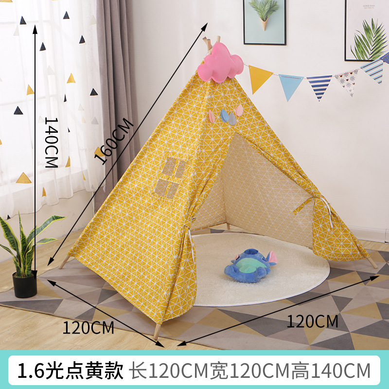 Accesorios de fotografía para niños Indio pequeña tienda de campaña casa de juegos interior Castillo princesa habitación tienda pintada a mano