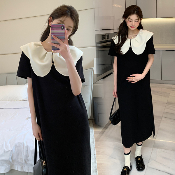Summer elegant long skirt for pregnant