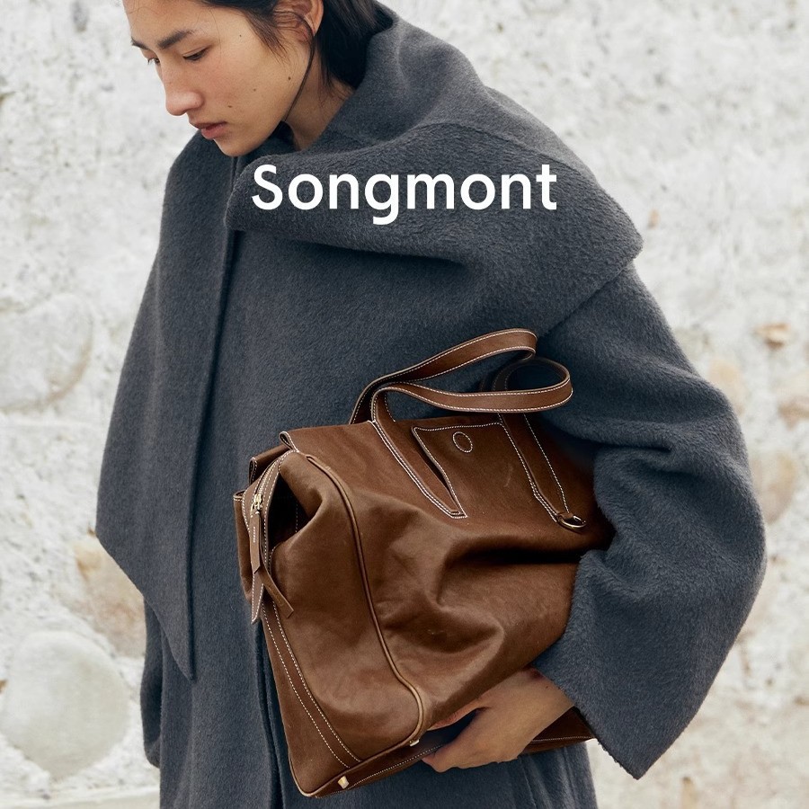 Songmong Yamashita Tracking Series Sightseeing Travel Bag Vegetable Tanned Cowhide Tote Bag Minimalist Large Capacity Laptop Bag - Thumbnail 2