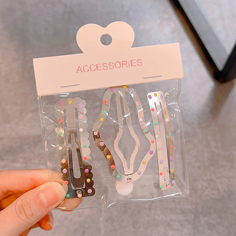 Niños nubes joyería de cabello niñas peludos clips laterales bebés pinzas de cabello plateadas pinzas de cabello niñas BB clips