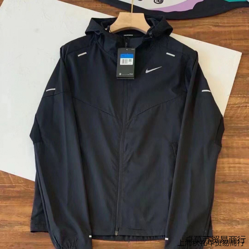 Thin Jacket Men's Outdoor Sports Spring Casual Versatile Hooded Quick-Drying Woven Running Fitness Sun Protection Wholesale Free Shipping