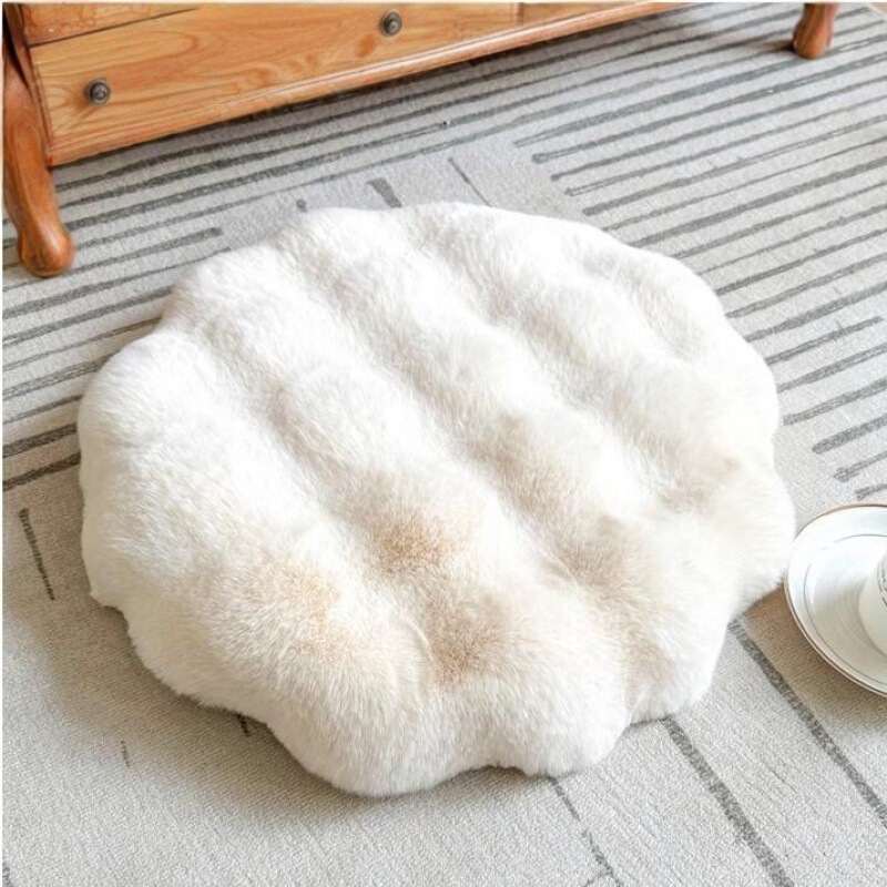 Cross-Border Rabbit Plush Futon Cushion Tatami Japanese-Style Cushion Floor Mat Meditation Round Sitting Cushion Chair Stool Cushion