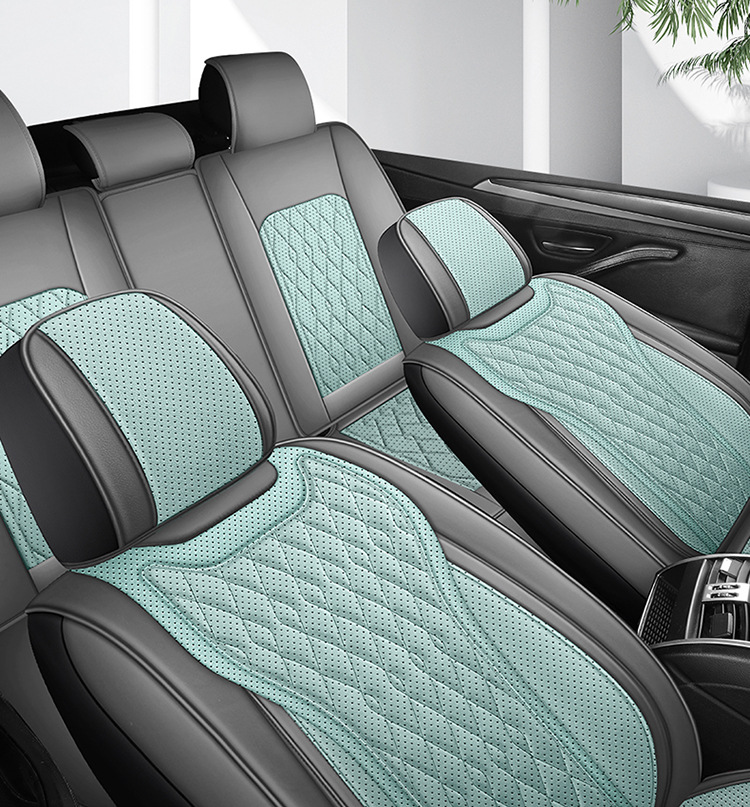 Cross-Border Foreign Trade Wholesale Manufacturers Direct Sales Car Seat Cushions for All Seasons, Fully Enclosed Seat Covers, Full Leather Seat Covers and Seat Cushions