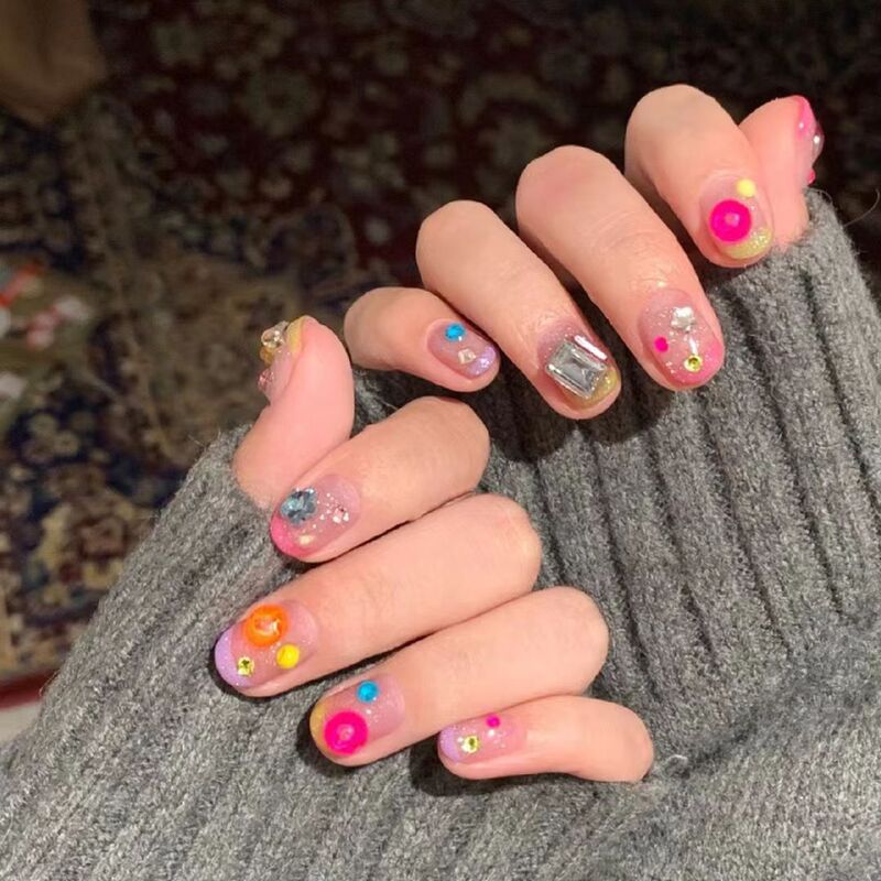 Tyrande Handmade Nail Patch Little Monkey Same Style Thai Style Plastic Style Nail Art Finished Product Lasting Wear Nail Pieces