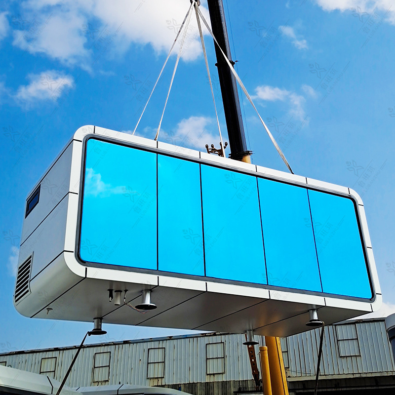 Módulo Habitable Turístico de Acero Inoxidable, Modular y Móvil, para Servicio Turístico y B&B