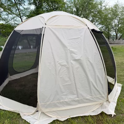 Avtomobil dam çadırları — Starry Sky Tent for Outdoor - milk-tea-colored-sunshade-only-suitable-for-milk-tea-colored-mesh-tents-not-suitable-for-transparent-tents-4-15-people