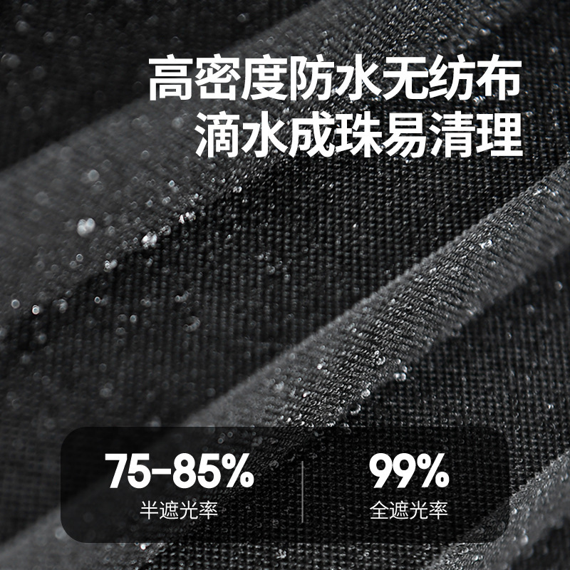 ✅ Self-Adhesive Pleated Curtains, Bedroom Privacy Curtains, No-Drill Blackout Curtains, Sunshade Blinds, Full Blackout Roller Blinds