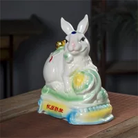 Двенадцать зодиаков год кролика винная бутылка креативная пять фунтов керамическая винная бутылка винного алтаря керамическая бутылка белого вина пустая винная бутылка оптом