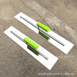 40/50/60cm Extended Plastic Handle Stainless Steel Nail-Free Trowel Floor Paint Pusher Trowel Putty Knife Scraper