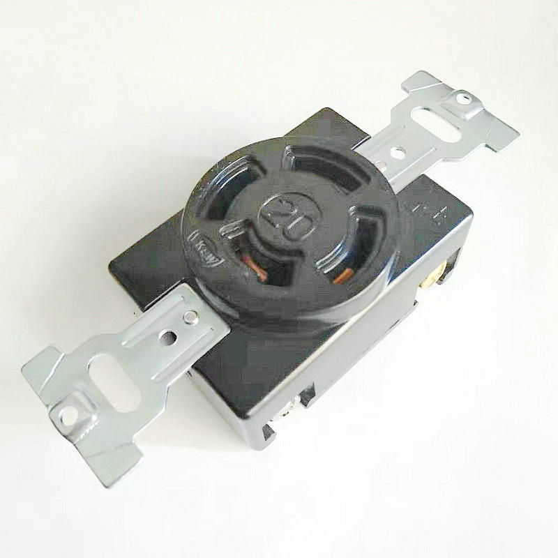 台湾隆光暗装插座防松插座LK2420F 20A250V4P WF2420三相四线插座