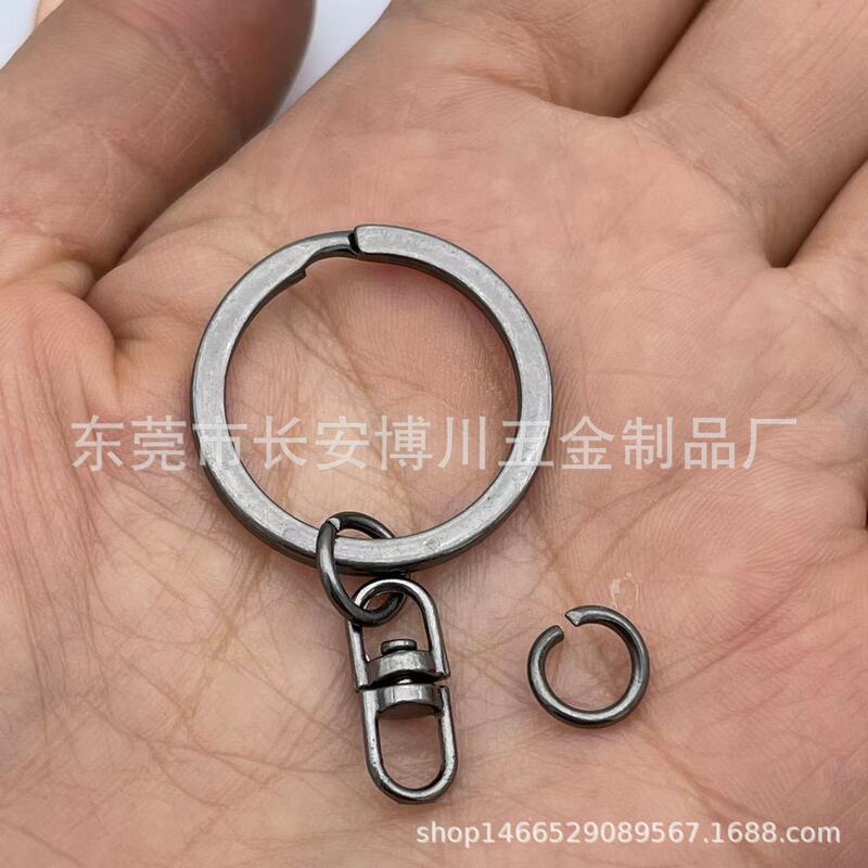 30平圈加中八字钥匙圈+旋转8字扣25光圈加8字扣公仔玩具钥匙扣|undefined
