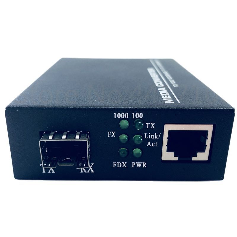 厂家直销包邮千兆1光1电SFP光纤收发器单双纤SC/LC口光电转换器
